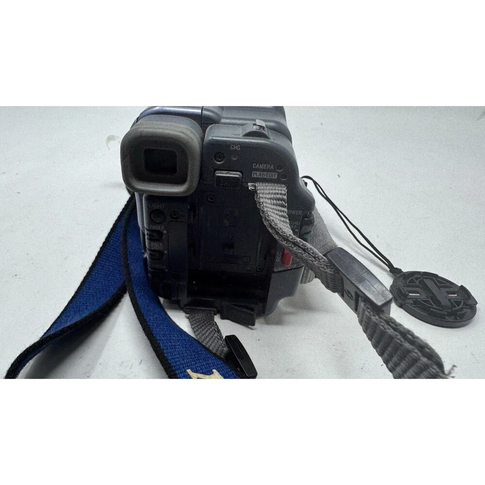 FOR PARTS - Sony Handycam CCD-TRV128 Hi-8 Analog Chrome Blue Camcorder